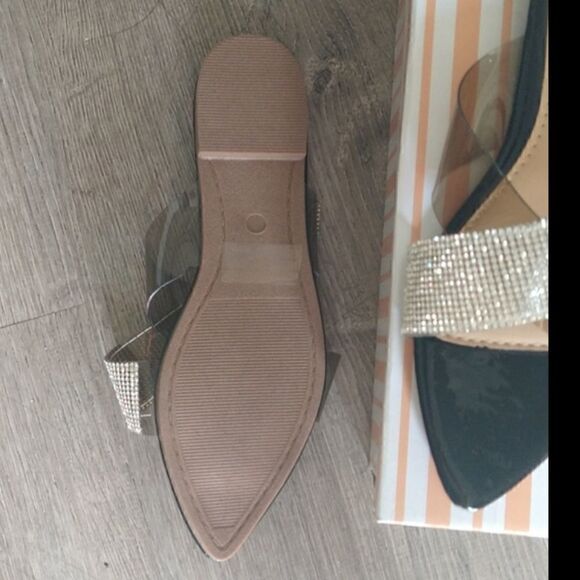 Rhinestone Slide Sandals size 7 - Picture 6 of 6